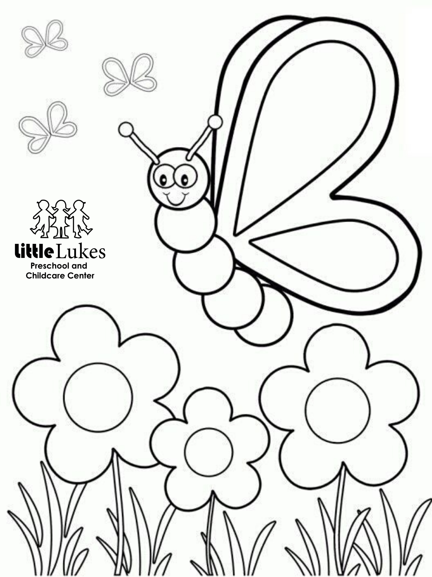 FREE Spring Coloring Pages! | Little Lukes Preschool and ...